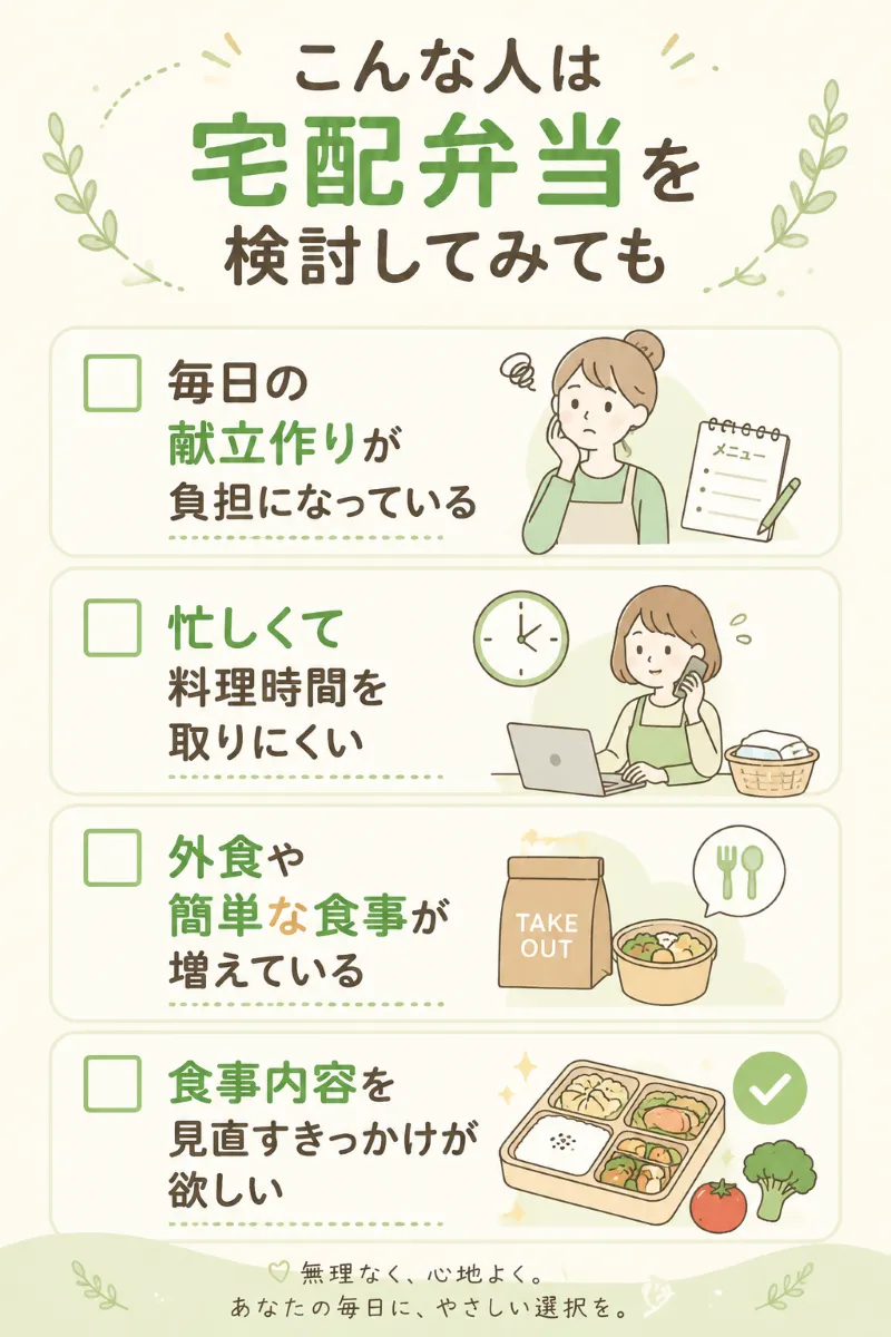 食事準備の負担整理